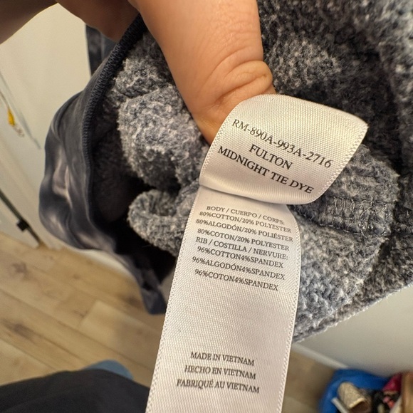 EUC-Rails Fulton Tie Dye Hoodie Sweatshirt Mens Blue Pullover - Picture 8 of 9